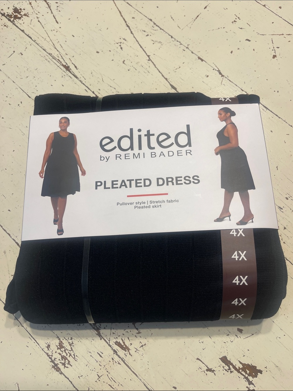 Edited by Remi Bader Black Pleated Midi Dress